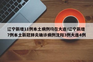 辽宁新增11例本土病例均在大连/辽宁新增7例本土新冠肺炎确诊病例沈阳3例大连4例
