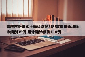 重庆市新增本土确诊病例3例/重庆市新增确诊病例35例,累计确诊病例110例