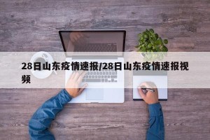 28日山东疫情速报/28日山东疫情速报视频